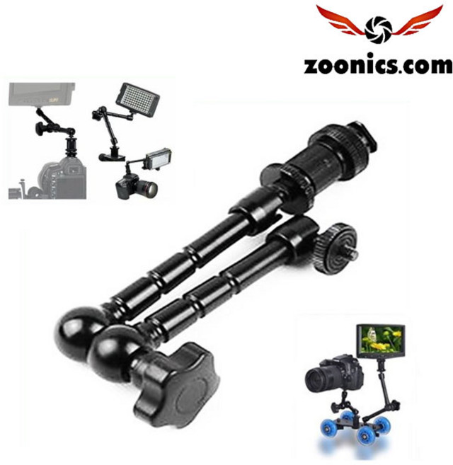 주닉스 7인치 11인치 카메라 삼각대 매직암 4분의1 나사 핫슈 베이스 확장, 7인치 매직암, 1개