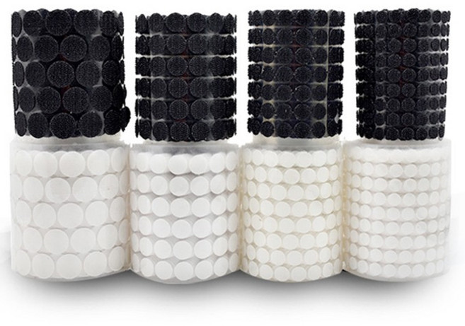 RAMIR 다목적 부자재 원형 벨크로 테이프 찍찍이, 블랙20mm, 30개