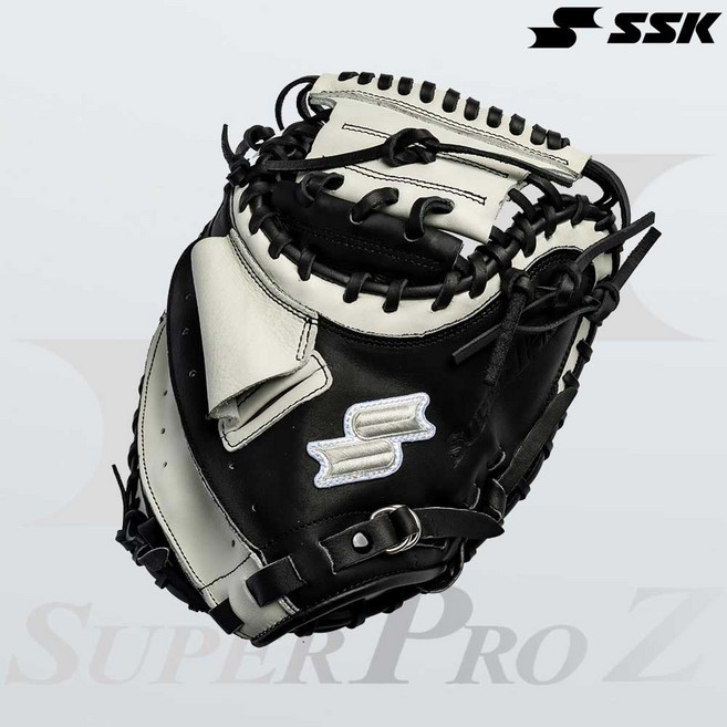 SSK 사사키 포수미트 포수글러브 슈퍼프로 Z0713 블랙 화이트, 우투(왼손 착용), 단품