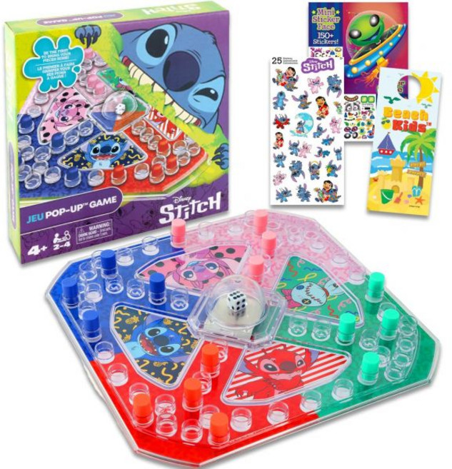 스티치 팝업 보드 게임 아이들을 위한 릴로 및 번들 주사위 플러스 타투 활동북 등 | 생일 파티를, 스티치 팝업 보드 게임 아이들을 위한 릴로 및 번들 주