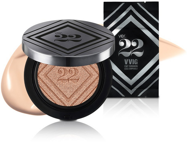조성아22 씨앤티 시카 앰플 대왕쿠션 파운데이션 SPF50+ PA++++ 25g + 리필 25g, 1호라이트베이지, 1개