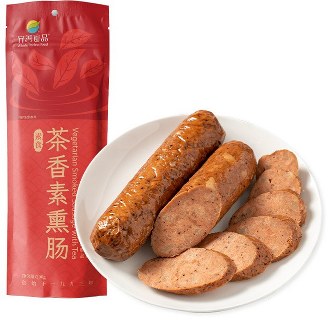 하이완 콩고기 비건음식 식물성 대체육 간식 채식 콩단백, 버섯소시지, 10개, 200g