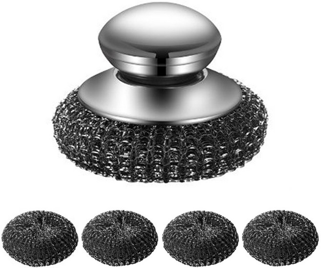 드리숲 스텐 손잡이 철수세미 리필 4P 추가, 5개, 1개