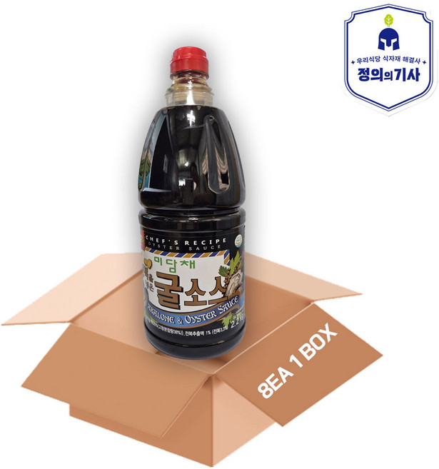 미담채 전복을 넣은 굴소스2.2kg 8개 1박스, 2.2kg