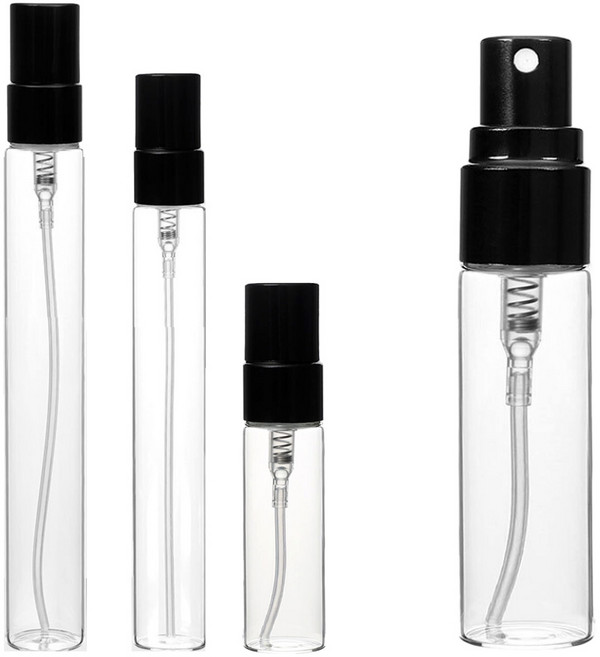 향수 용기 투명블랙캡 스프레이 유리 공병 리필 휴대용, 10개, AL블랙캡5ml