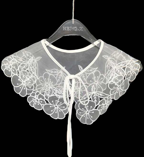 까마느 예쁜 레이스 카라 넥케이프 넥카라 플라워 CM-03