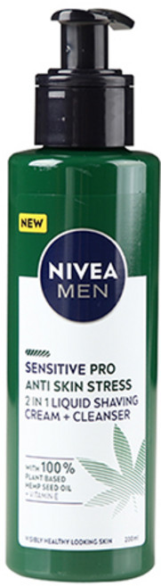 니베아 맨 센서티브 햄프씨드 오일 리퀴드 쉐이빙 크림, 1개, 200ml