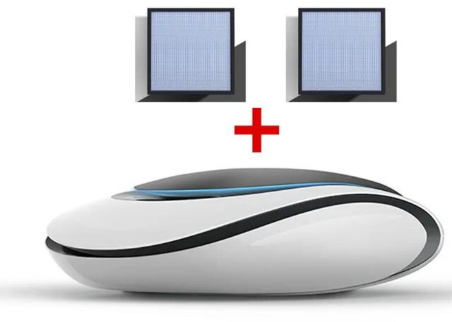 샤오미 자동차 공기 청정기 태양 전원 친환경 음이온 차량 냄새 산소 바, 04 Host and 2cartridges