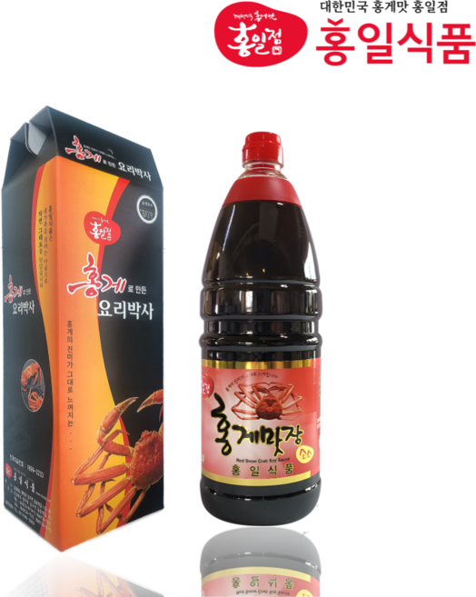 홍일 홍게맛장 1.8L 단품 선물세트 선물박스포함 편스토랑 홍게간장 W.A.T.B, 1개