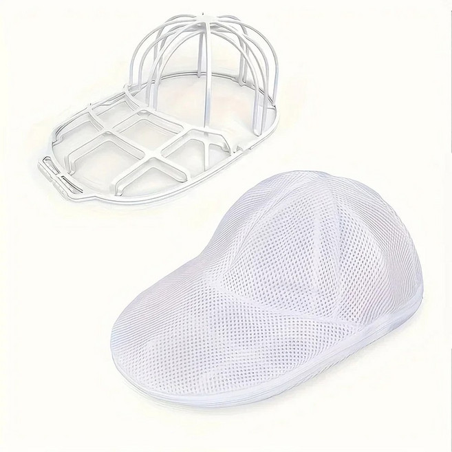 세탁기용 모자 세척망 야구 세척기 보호대가 있는 메쉬 케이지 변형 방지 보관 가방, White Rack-Mesh Bag
