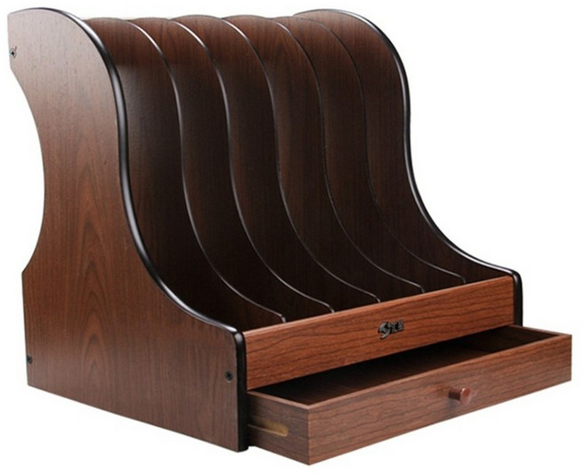 원목 서류정리함 파일꽂이 책 북엔드 화일 수납 북 책상 데스크정리 사무실 책정리, B.4칸