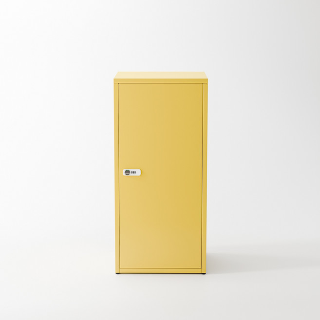 비유가구 Diana 1문 캐비넷 락커, 노란색