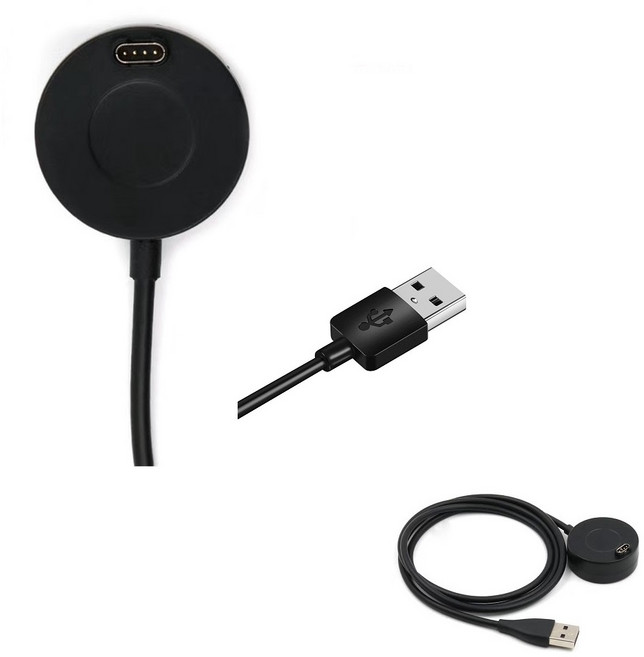 Garmin vivosmart 5 / Tactix 7 Pro 智慧手錶充電線, 1個, 【圓盤充電線】