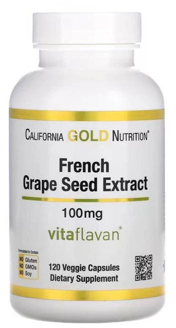 CGN 포도씨추출물 폴리페놀 고약사 120캡슐 4개월분 2개, 120정 - 쿠팡