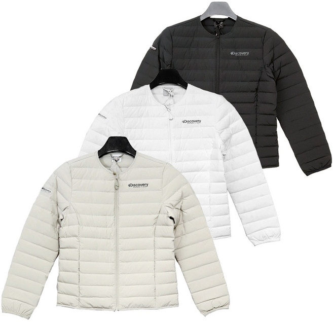 [국내매장 정품] 디스커버리 픽시버G U넥 튜브 구스다운 경량패딩 5종 택1 + 스포츠양말