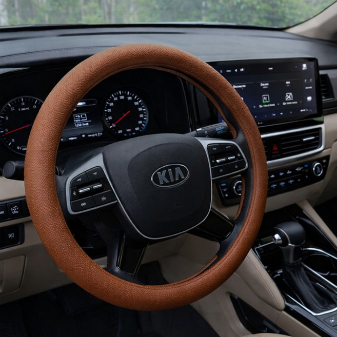 루미카 미끄럼방지 논슬립 실리콘 핸들커버, 브라운