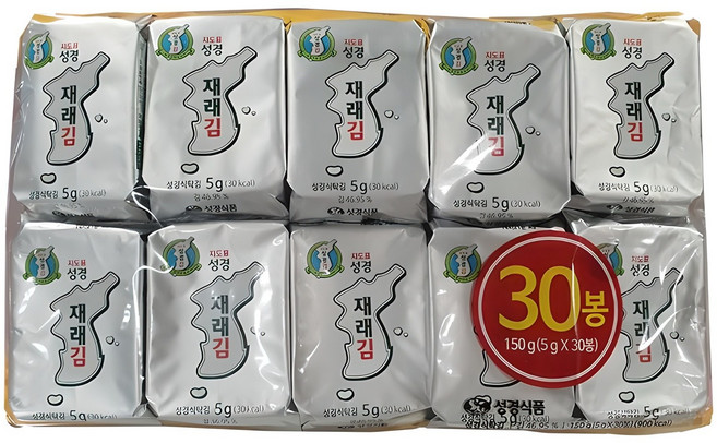 지도표 성경 재래식탁김 5g X 30봉, 30개