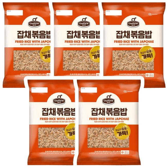 쉐프원 잡채볶음밥 300g, 5개