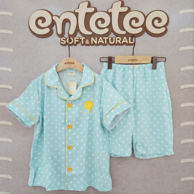 앙떼떼 NC경산점 [스윗 3부 잠옷세트] MINT GREEN 여름실내복 여름잠옷 반팔파자마