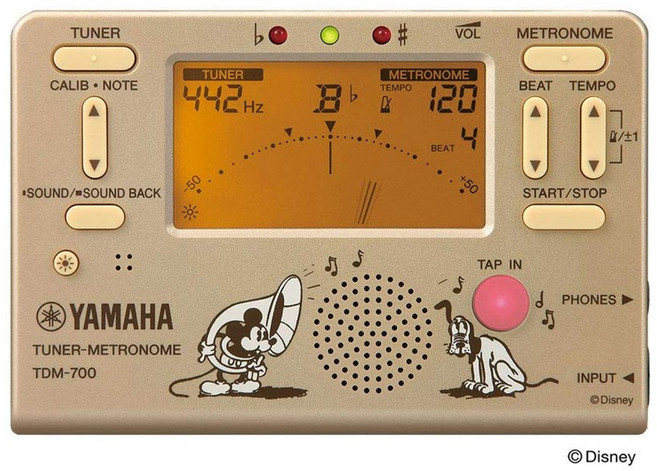 야마하 디즈니 튜너 메트로놈 미키 마우스 TDM-700DMK, 1개