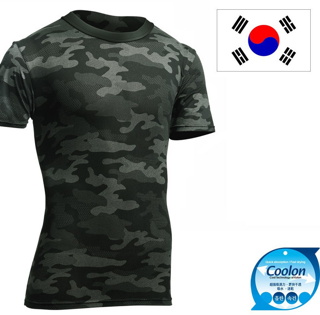 어택존 반팔 쿨론 멀티캠 무지 카키 티셔츠 로카 군인 군용 PX 밀리터리 군대 티