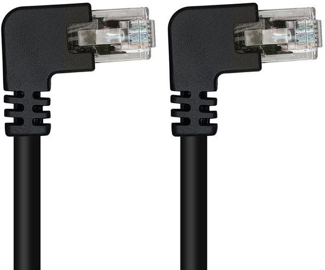 넥스트링크 UTP CAT.6 랜케이블 인터넷 랜선 양방향 왼쪽 꺾임 5M, NL-UL09, 1개