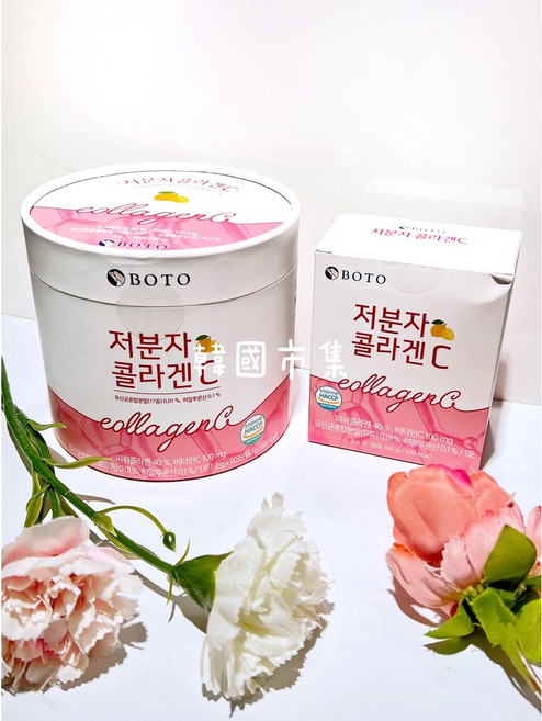 韓國市集BOTO小分子膠原蛋白粉 C粉, 1個, 方盒30入