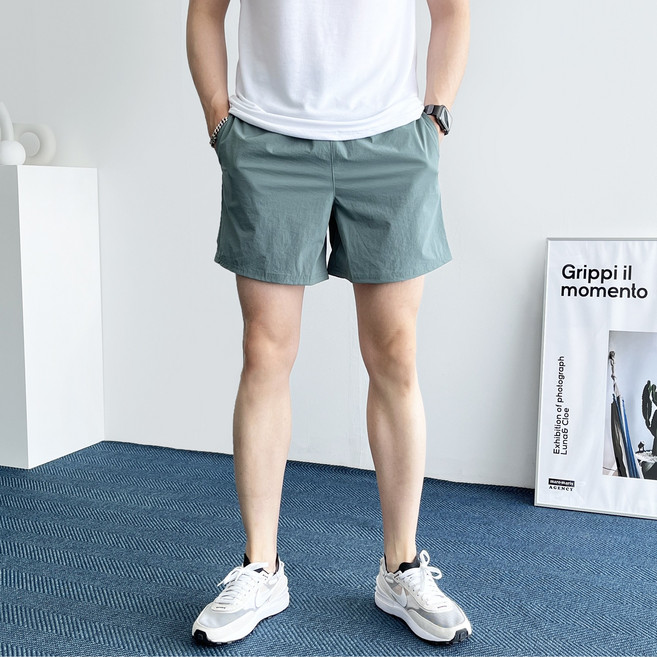 데일트 남자 나일론 여름 밴딩 스판 4부 반바지