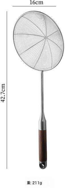 316L不鏽鋼花梨木廚具套組, 1個, 真316鋼花梨木線漏:如圖所示