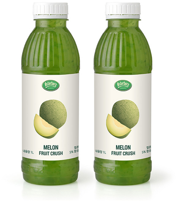 오스터버그 멜론 크러쉬 1L 2개세트, 2개