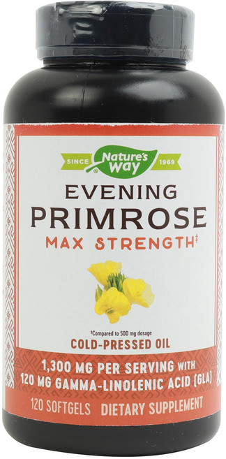 Nature's Way 然萃維 EFA冷壓月見草油1300mg複合軟膠囊, 120顆, 1罐