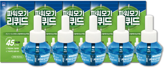 킬파프 모기약 리퀴드 45일 리필액, 5개