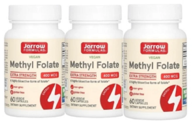 2+1 자로우포뮬라 비건 메틸 엽산 엑스트라 강도 400mcg 베지 캡슐 60정 - 쿠팡