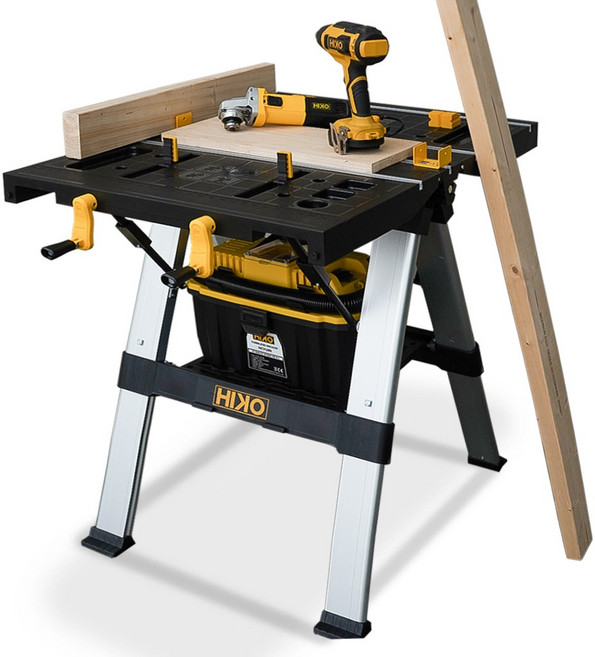 하이코 ﻿﻿HKWB-8263﻿ 접이식 목공작업대 높낮이조절 쏘홀스, 하이코 멀티 작업대 워크벤치 쏘홀스 목공다이 쏘홀스, 1개