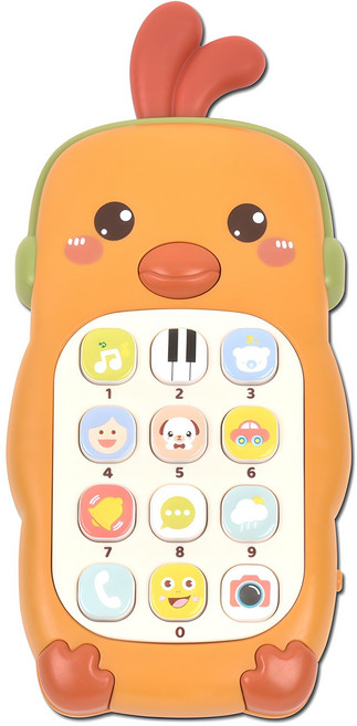 아기 멜로디 휴대폰 버튼식, 병아리, 1개