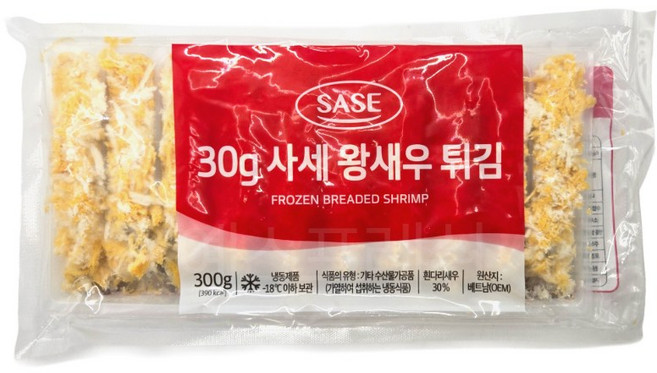 왕새우튀김 (30g x 10개입), 300g, 2개