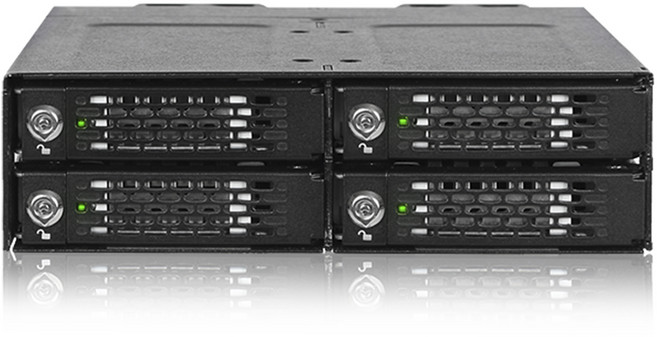 ICY DOCK MB720MK-B V2 4베이 M.2 NVMe PCIe 4.0 하드랙 정품, 1개