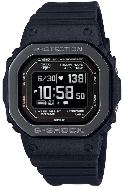 카시오 G-SHOCK 심박수 측정 남녀공용 블루투스 시계 DW-H5600MB-1JR