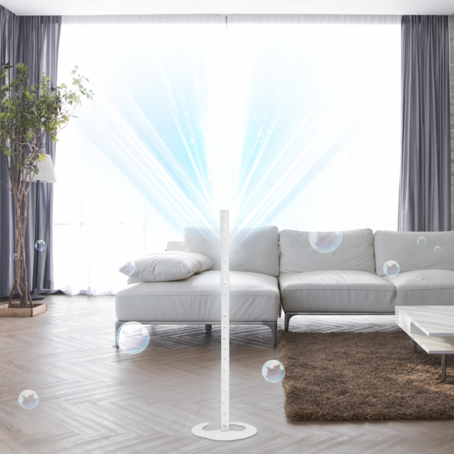 폐렴 및 코로나 인플루엔자 감기 바이러스 세균 가정 사무실 카페 거실 병원 공간 살균기 (화이트)