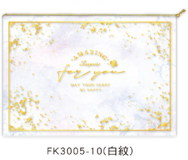 大理石紋萬用卡 25K 祝賀邀請卡片, 1個, FK3005-10（白紋）