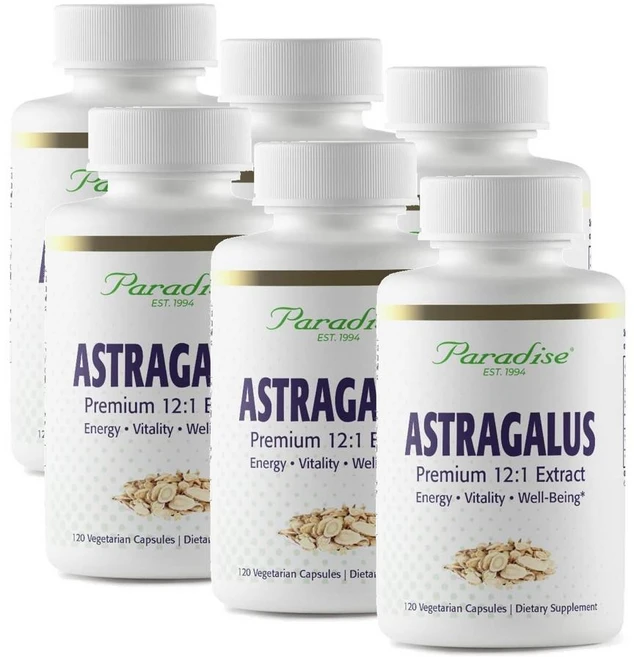 파라다이스허브 아스트라갈러스 황기 추출물 캡슐 Paradise Herbs Astragalus, 6개, 120정 - 쿠팡