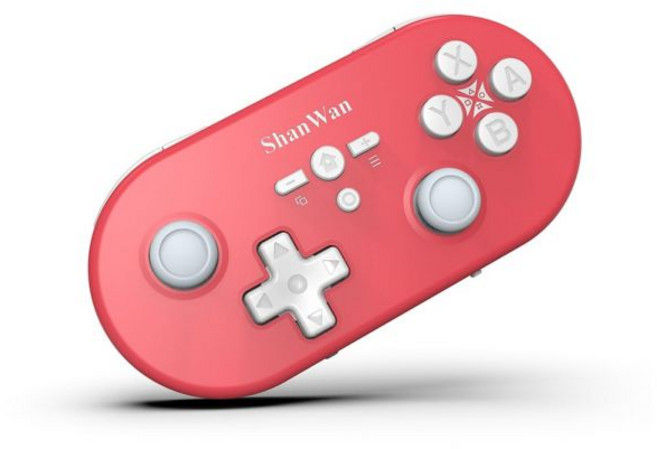 샨완 무선 블루투스 컨트롤러는 스위치스위치 2펌웨어 업데이트 필요 스팀덱 PC 안드로이드 아이폰 아이패드 맥OS와 호환됩니다. 사용자 지정 가능한 버튼과 매크로 모션 컨트롤 선, Red