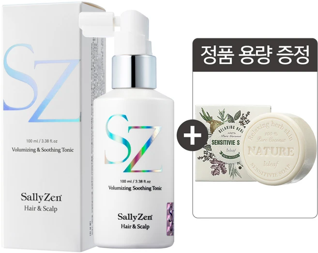 [셀리젠] 볼류마이징 수딩 헤어 토닉 100ml 1개 + 사은품1 - 쿠팡
