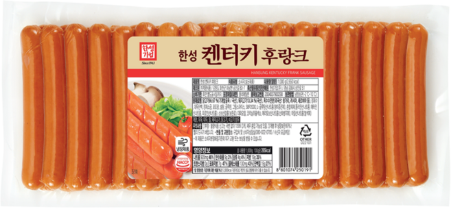 한성 냉장 켄터키후랑크 1kg, 10개