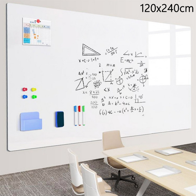 TENET 붙이는 자석 화이트보드 게시판 시트지 칠판 회의록판 메모판, pet