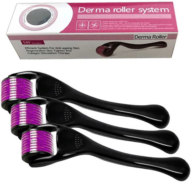 MTS 더마 롤러 0.5mm x3개 마이크로 니들 스탬프, 1개 - 쿠팡