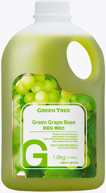 그린트리 청포도베이스, 1.8kg, 2개