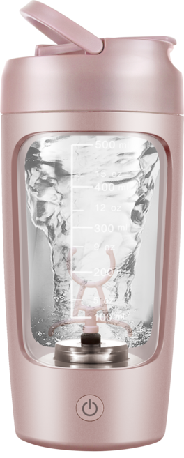 유아이 충전식 3세대 오토쉐이커 텀블러 650ml, 핑크