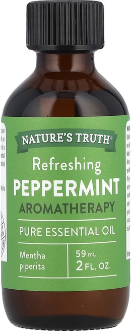 Nature's Truth 퓨어 에센셜 오일 상쾌한 페퍼민트 59ml(2fl oz), NaturesTruth퓨어에센셜오일상쾌한페퍼민트59ml, 1개, 59ml - 쿠팡