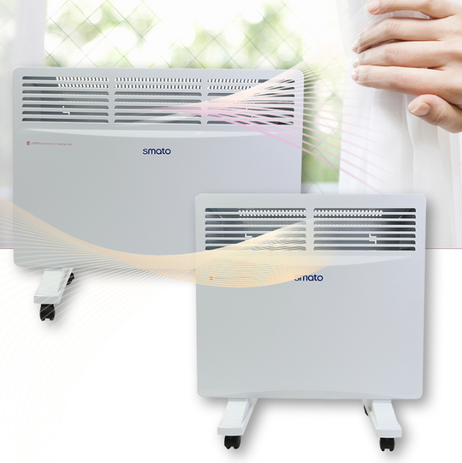 컨벡터히터 벽걸이겸용 2중안전장치 온도조절 전기난방기 SM-CH20/CH30 스마토, 02. CVH-1500N